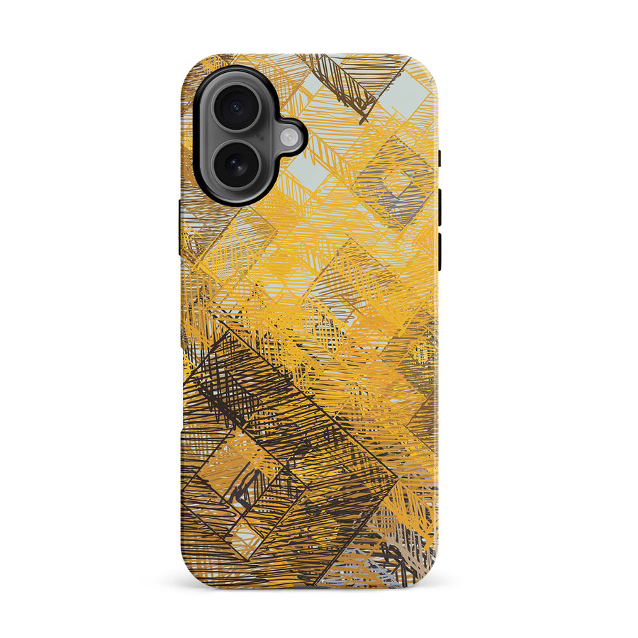 iPhone 16 Digital Dream Abstract Phone Case