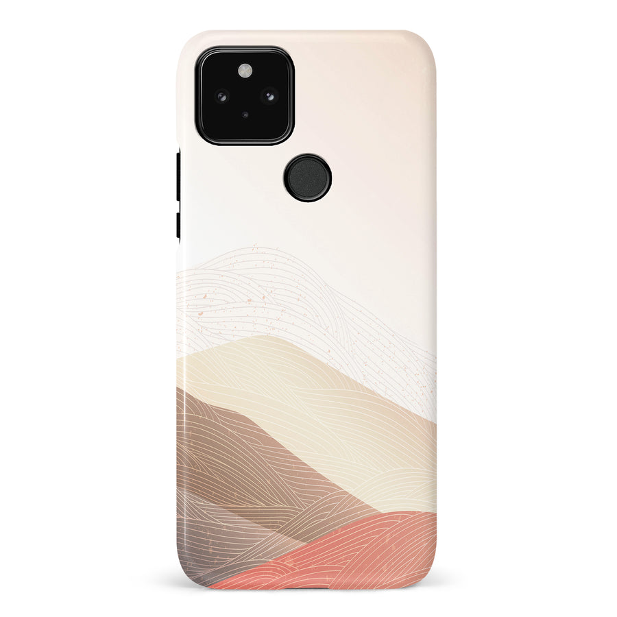 Google Pixel 5 Sophisticated Desert Abstract Phone Case