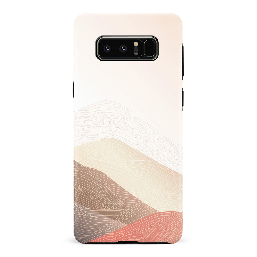Samsung Galaxy Note 8 Sophisticated Desert Abstract Phone Case
