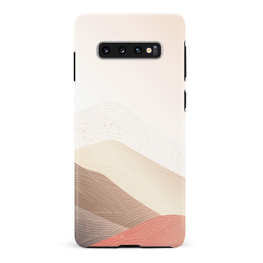 Samsung Galaxy S10 Sophisticated Desert Abstract Phone Case