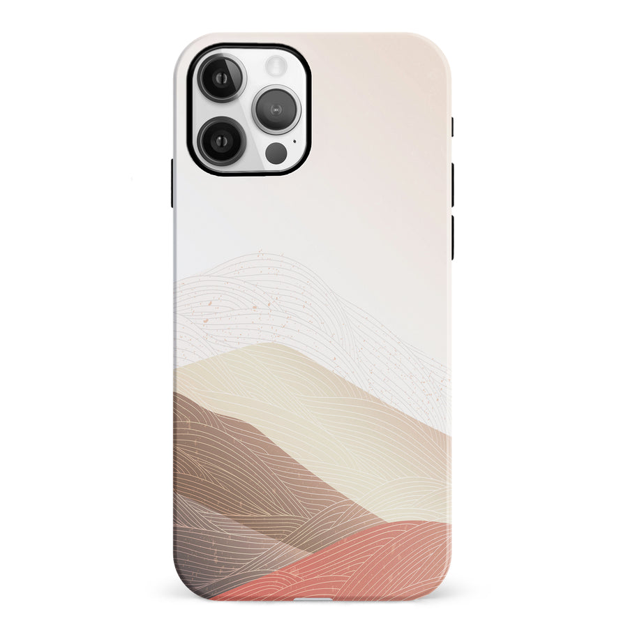 iPhone 12 Sophisticated Desert Abstract Phone Case