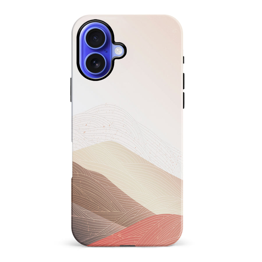 iPhone 16 Plus Sophisticated Desert Abstract Phone Case