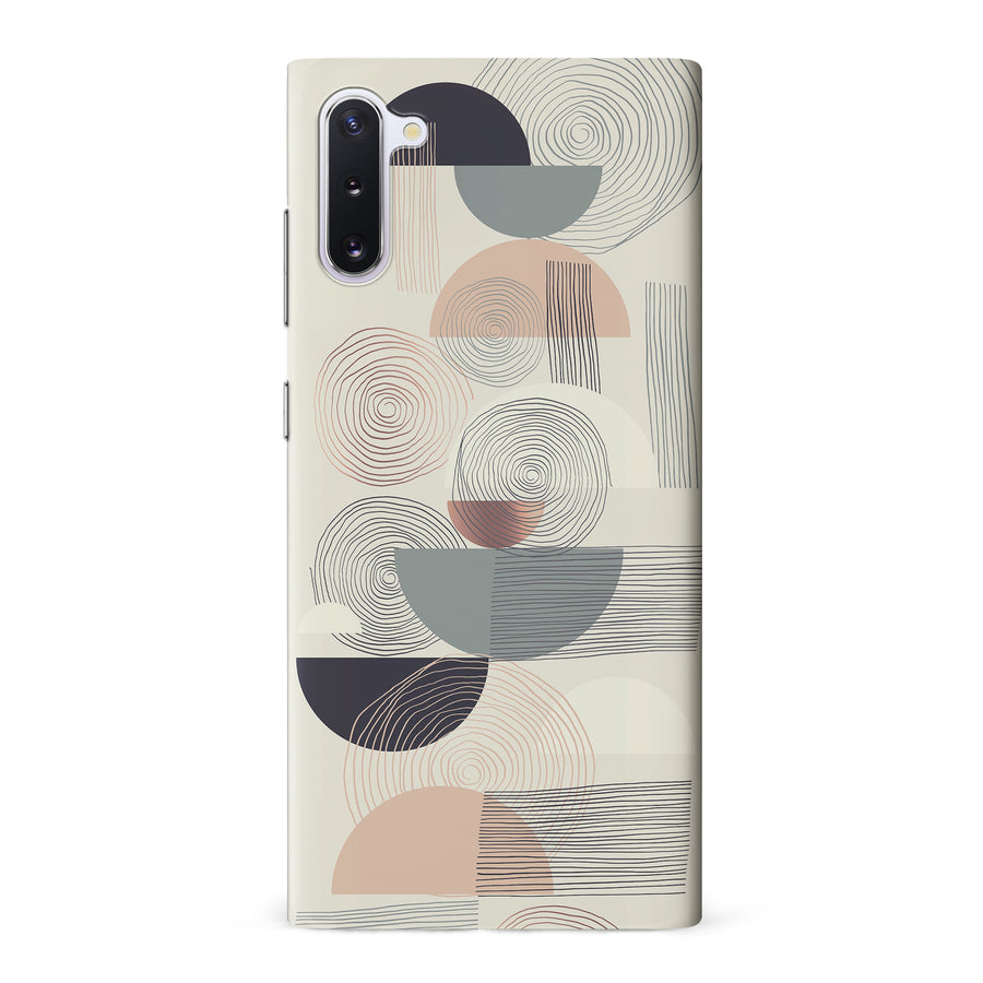 Samsung Galaxy Note 10 Artistic Circles & Lines Abstract Phone Case