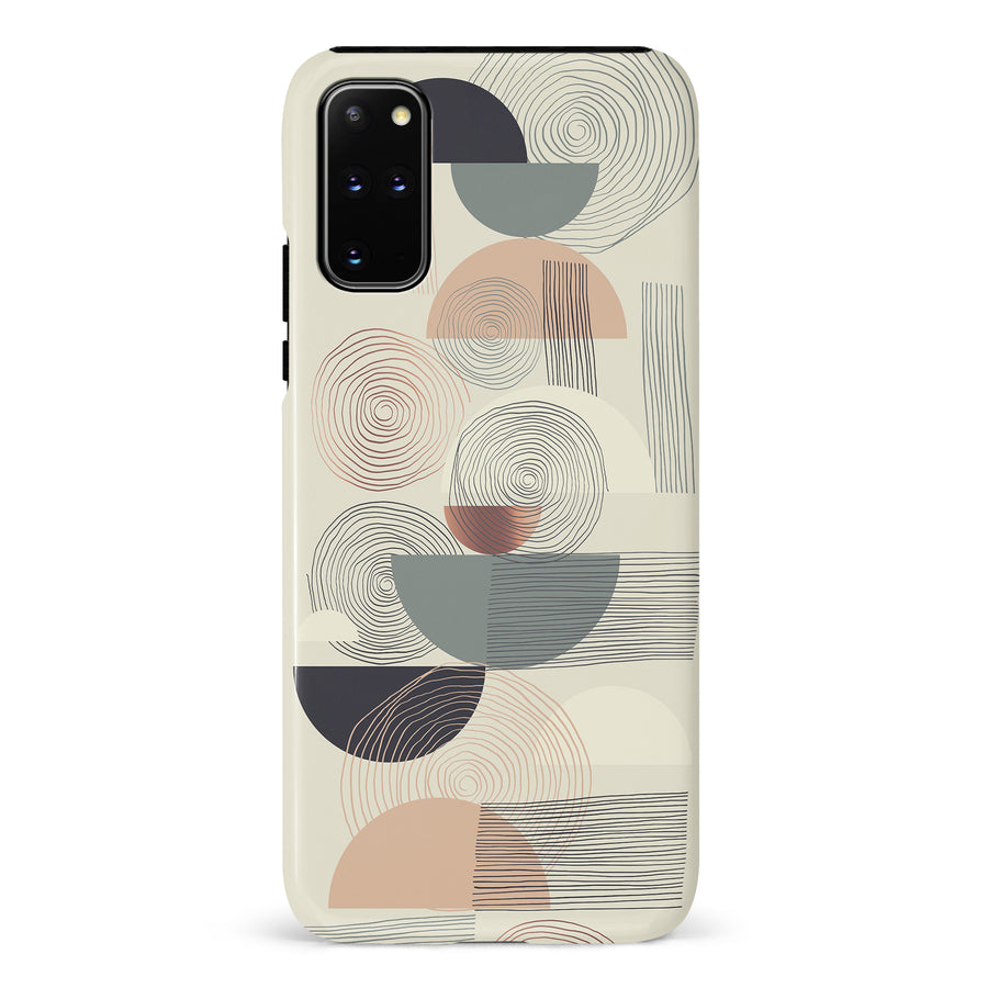 Samsung Galaxy S20 Plus Artistic Circles & Lines Abstract Phone Case