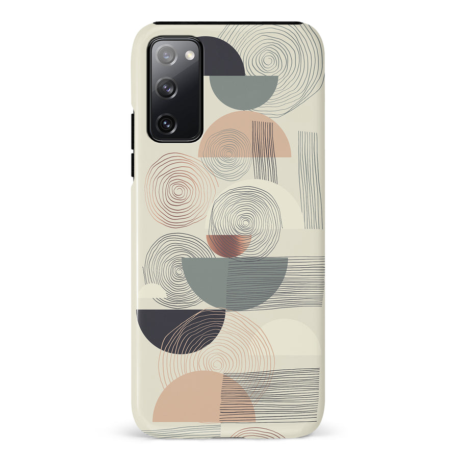 Samsung Galaxy S20 FE Artistic Circles & Lines Abstract Phone Case