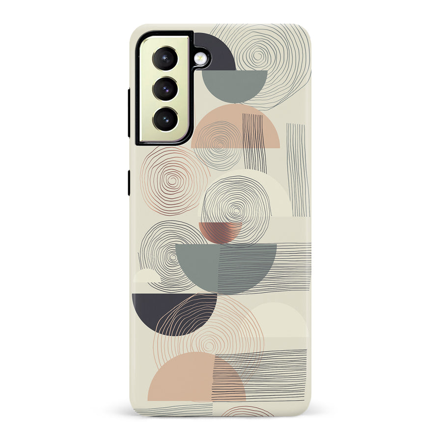Samsung Galaxy S22 Plus Artistic Circles & Lines Abstract Phone Case