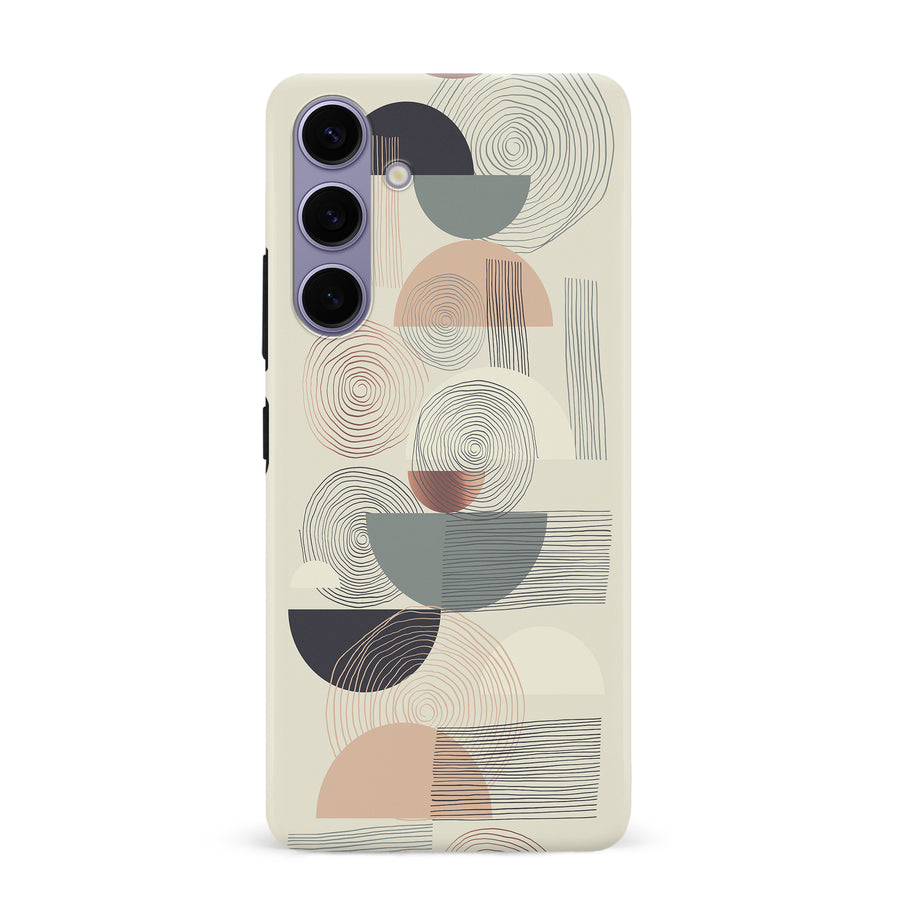 Samsung Galaxy S24 Plus Artistic Circles & Lines Abstract Phone Case