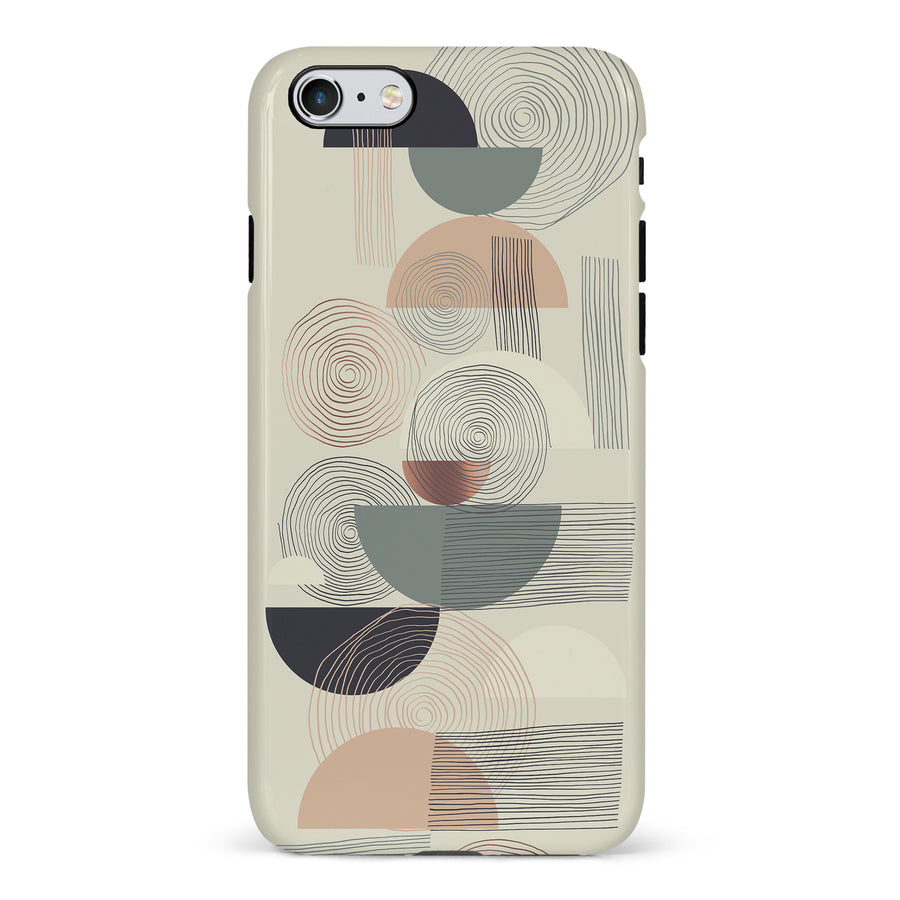 iPhone 6 Artistic Circles & Lines Abstract Phone Case