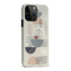 iPhone 15 Pro Max Artistic Circles & Lines Abstract Phone Case