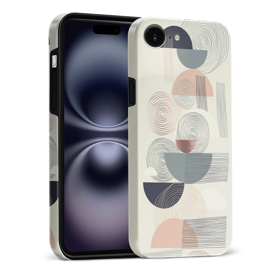 Artistic Circles & Lines Abstract Phone Case