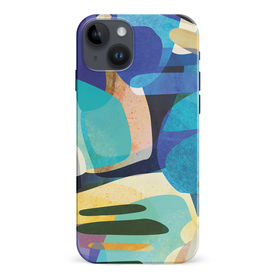 iPhone 15 Plus Expressive Energy Abstract Phone Case