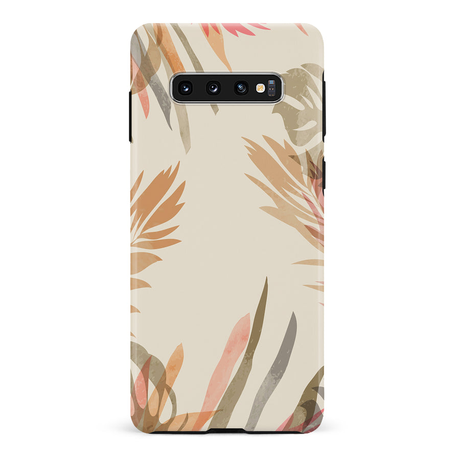 Samsung Galaxy S10 Abstract Floral Touch Phone Case