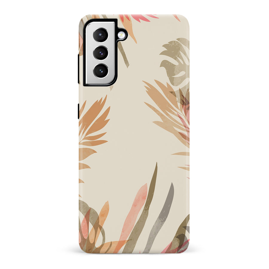 Samsung Galaxy S21 Abstract Floral Touch Phone Case