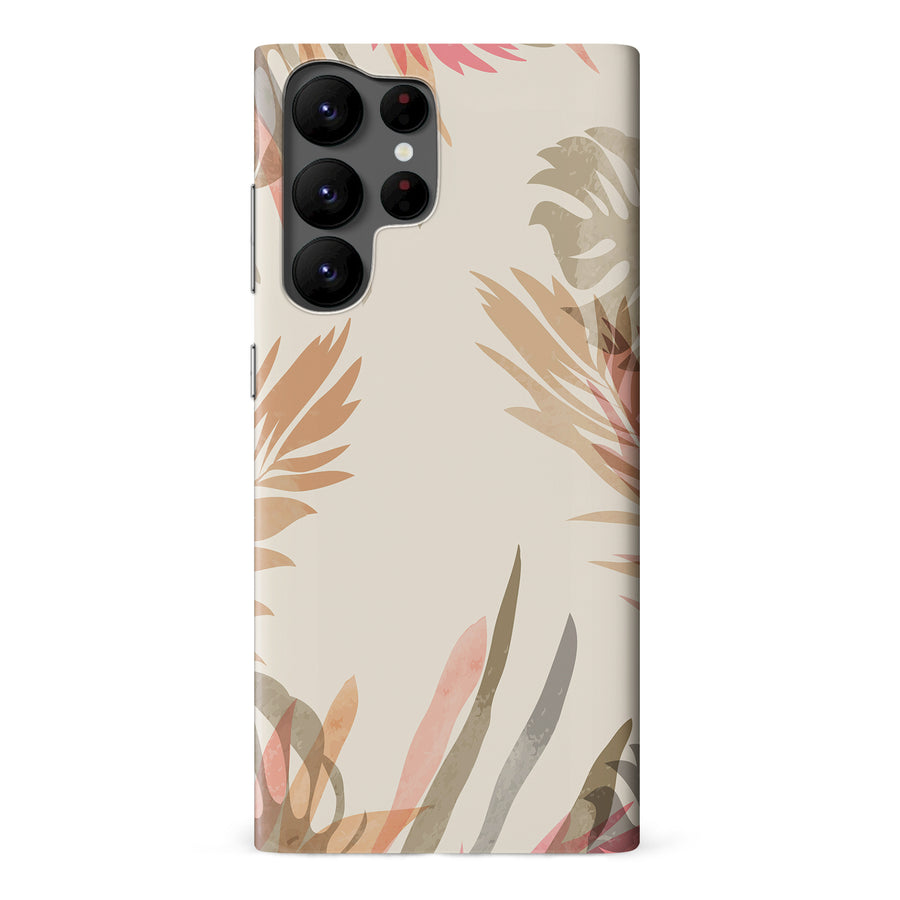Samsung Galaxy S22 Ultra Abstract Floral Touch Phone Case