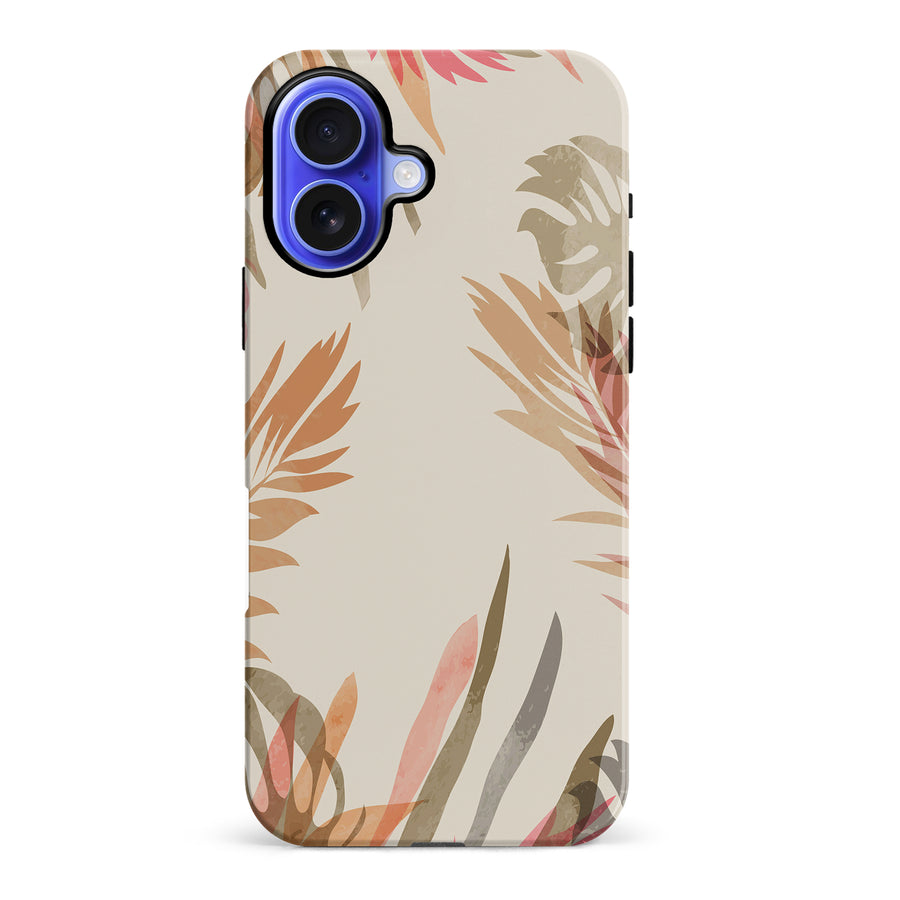 iPhone 16 Plus Abstract Floral Touch Phone Case