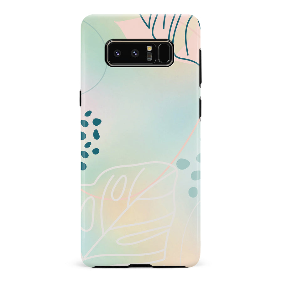 Samsung Galaxy Note 8 Playful Lines Abstract Phone Case