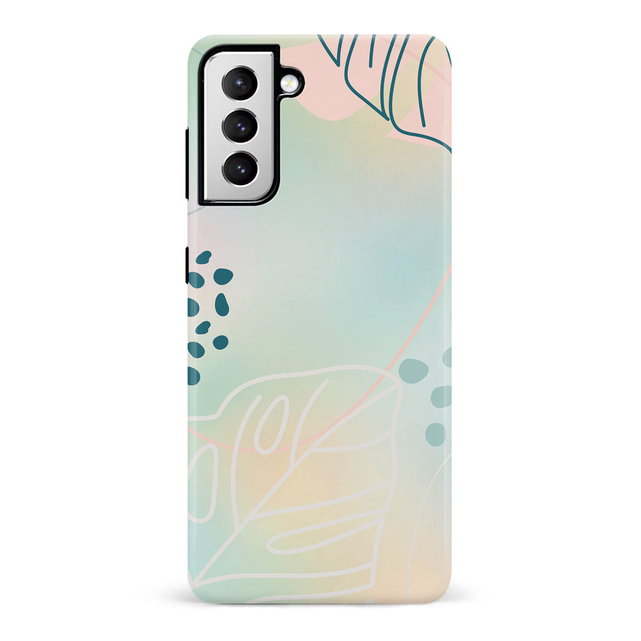 Samsung Galaxy S21 Playful Lines Abstract Phone Case