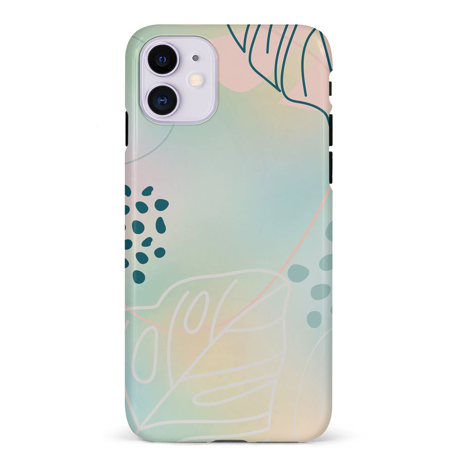iPhone 11 Playful Lines Abstract Phone Case