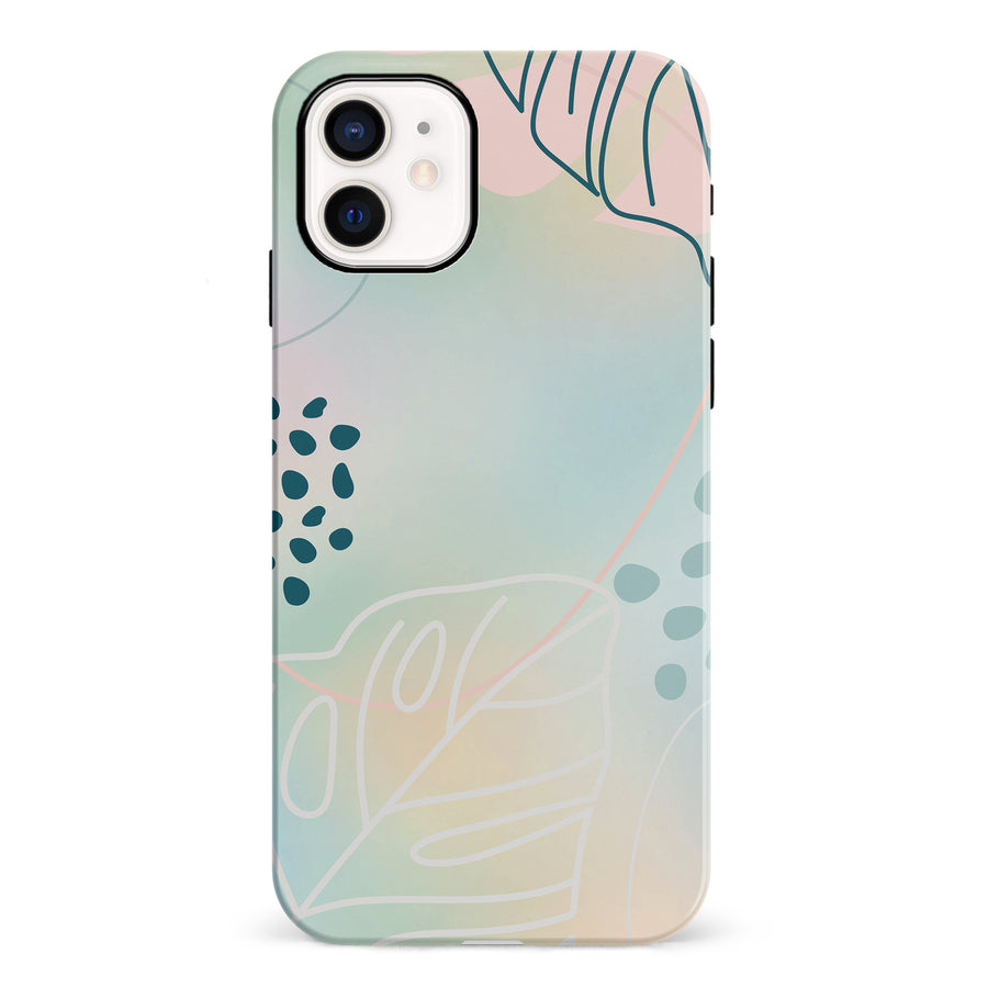 iPhone 12 Mini Playful Lines Abstract Phone Case