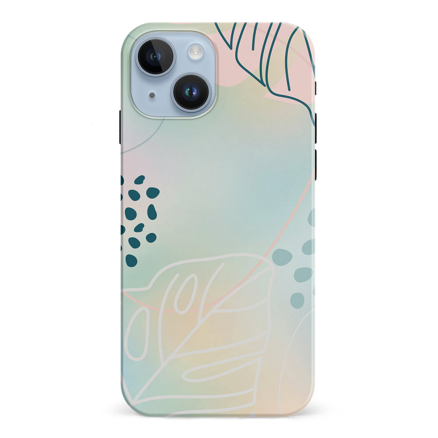 iPhone 15 Playful Lines Abstract Phone Case