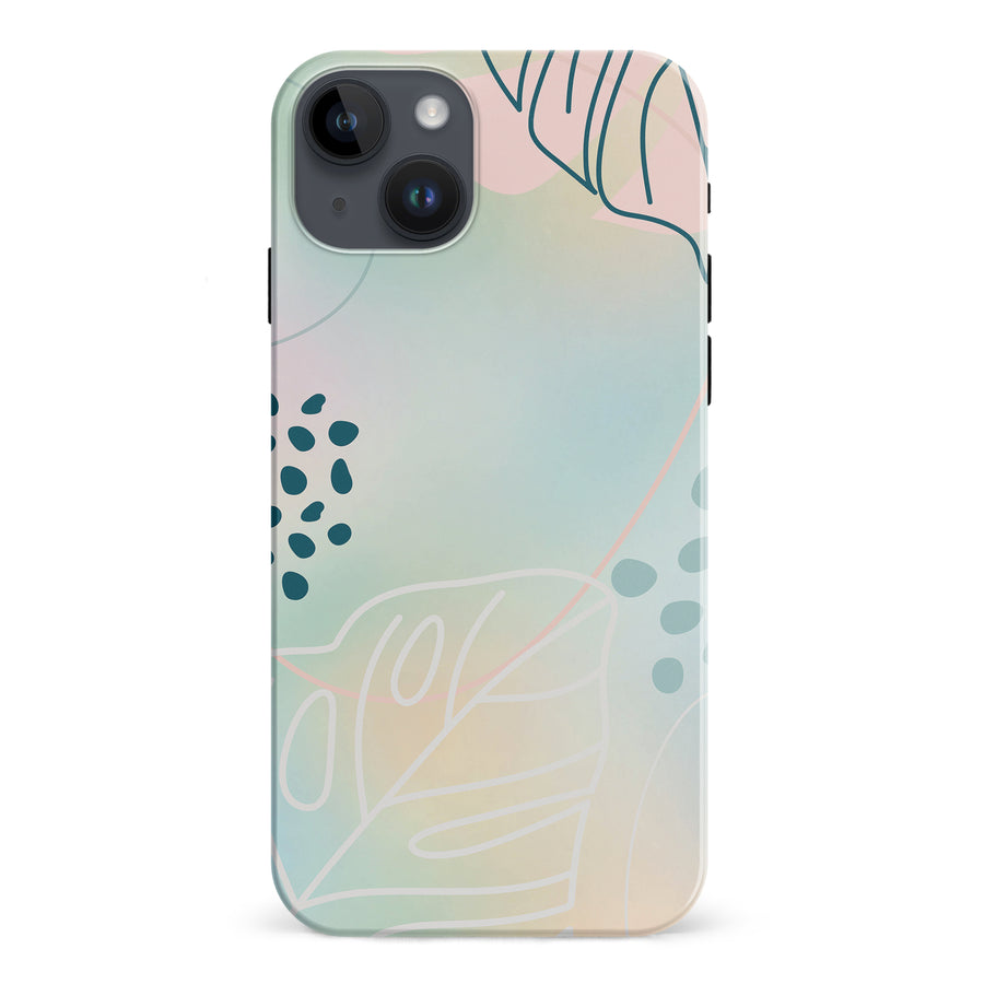 iPhone 15 Plus Playful Lines Abstract Phone Case
