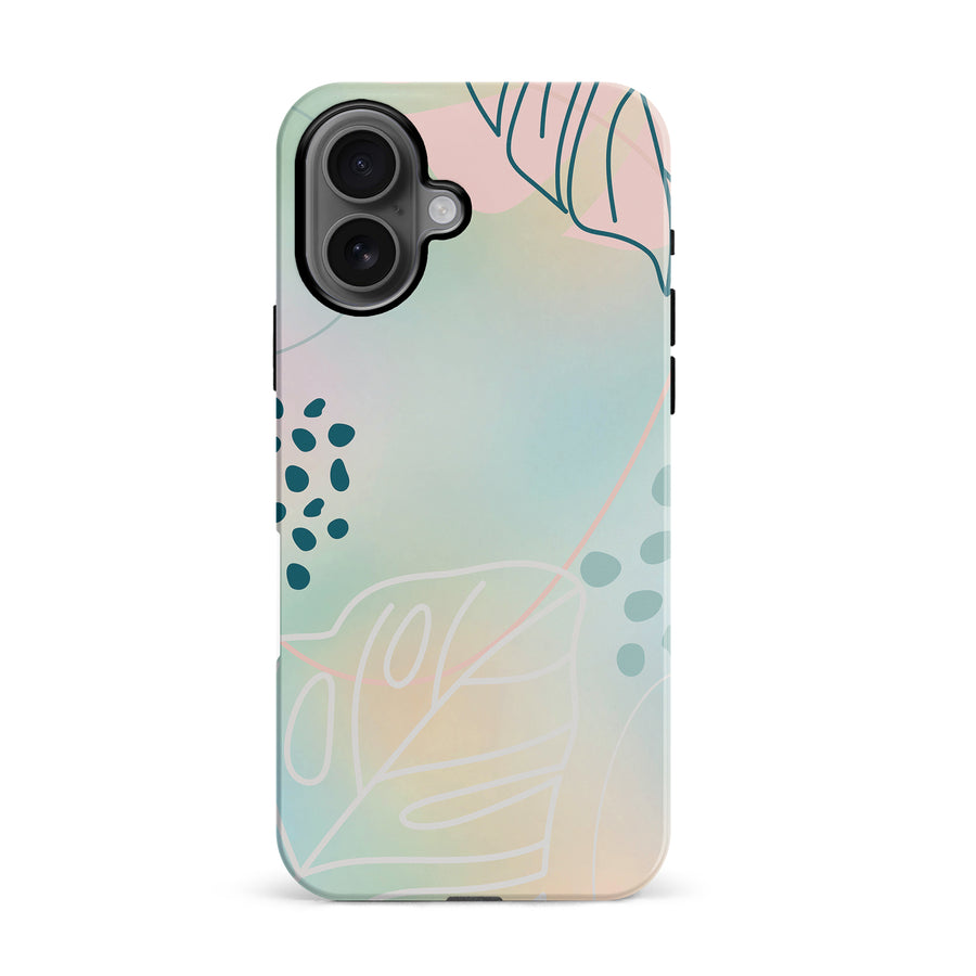 iPhone 16 Playful Lines Abstract Phone Case