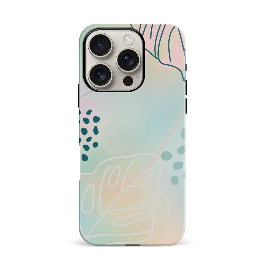 iPhone 16 Pro Playful Lines Abstract Phone Case