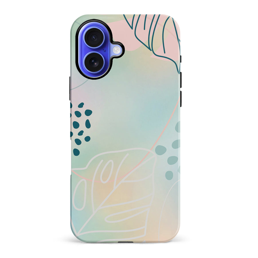 iPhone 16 Plus Playful Lines Abstract Phone Case