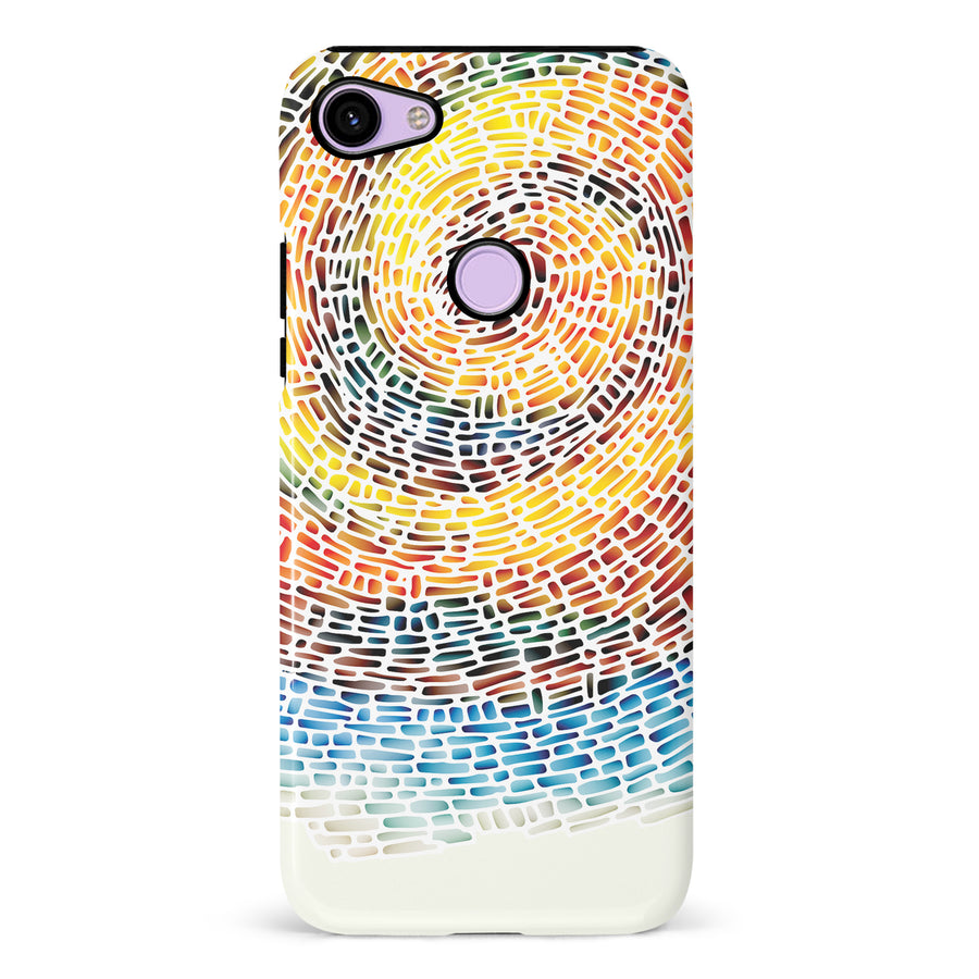Google Pixel 3 Whirlwind of Color Abstract Phone Case