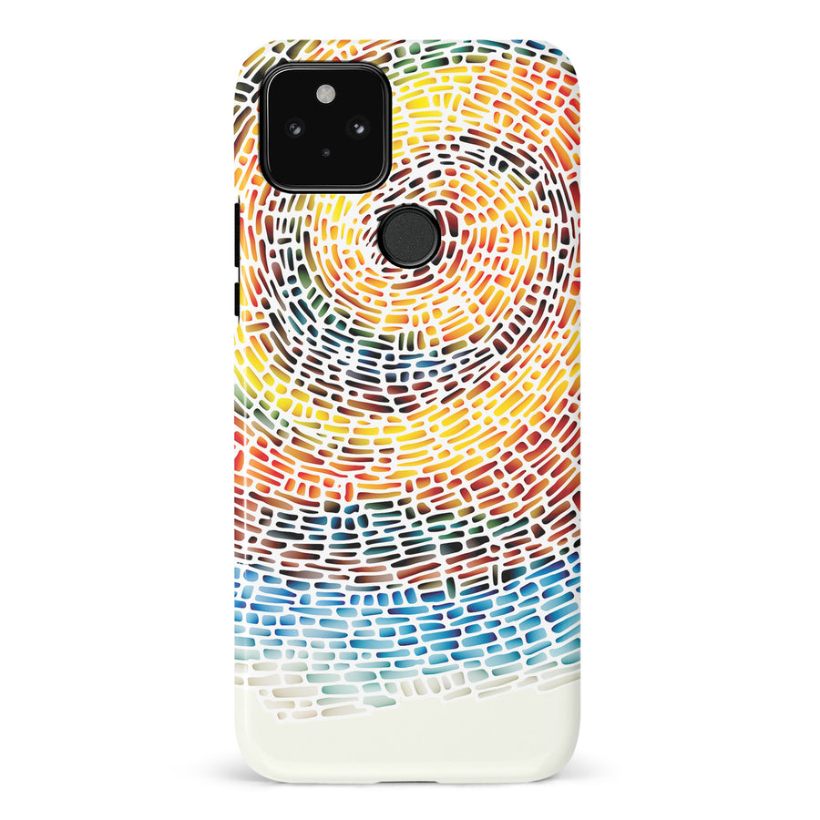 Google Pixel 5 Whirlwind of Color Abstract Phone Case
