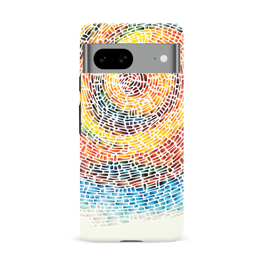 Google Pixel 8A Whirlwind of Color Abstract Phone Case