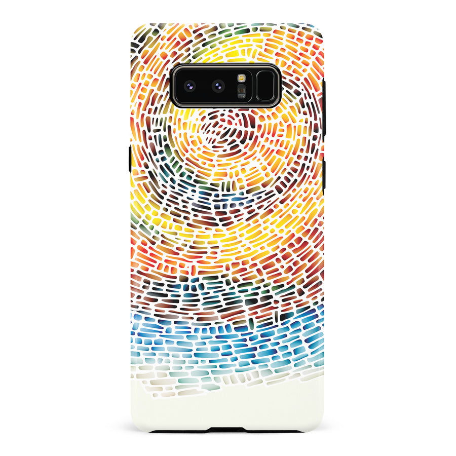 Samsung Galaxy Note 8 Whirlwind of Color Abstract Phone Case