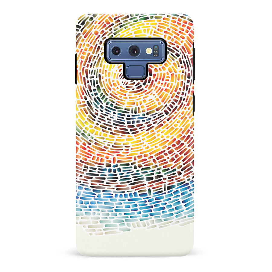 Samsung Galaxy Note 9 Whirlwind of Color Abstract Phone Case