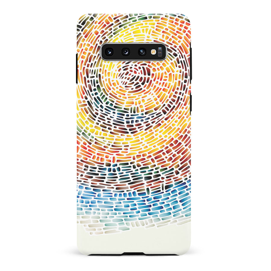 Samsung Galaxy S10 Whirlwind of Color Abstract Phone Case