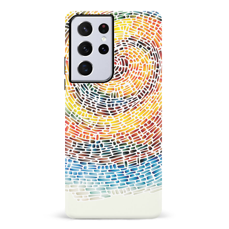 Samsung Galaxy S21 Ultra Whirlwind of Color Abstract Phone Case