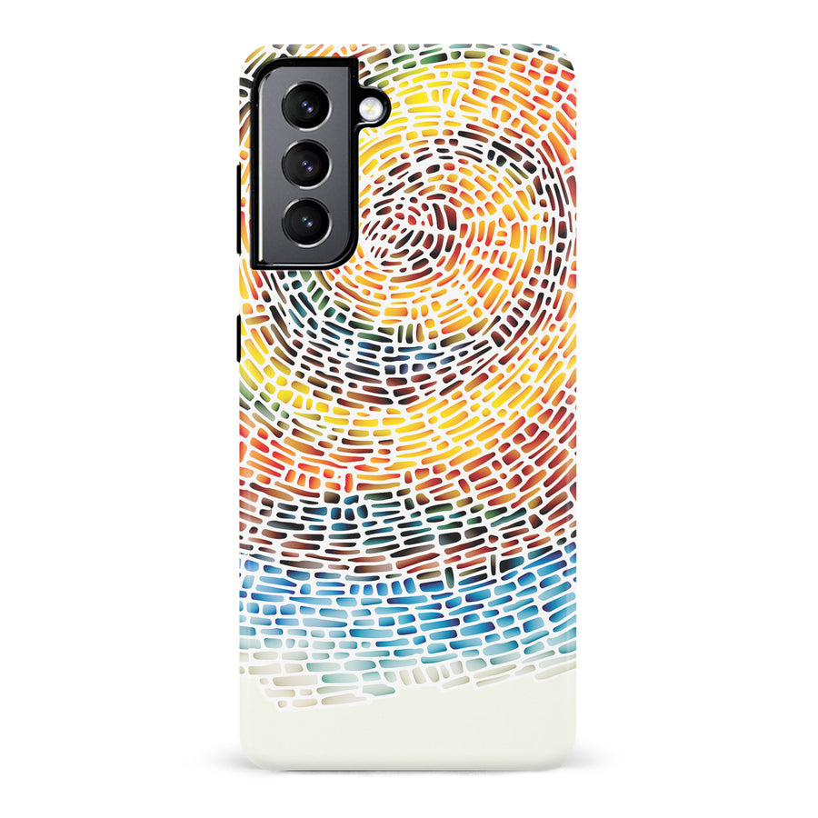 Samsung Galaxy S22 Whirlwind of Color Abstract Phone Case
