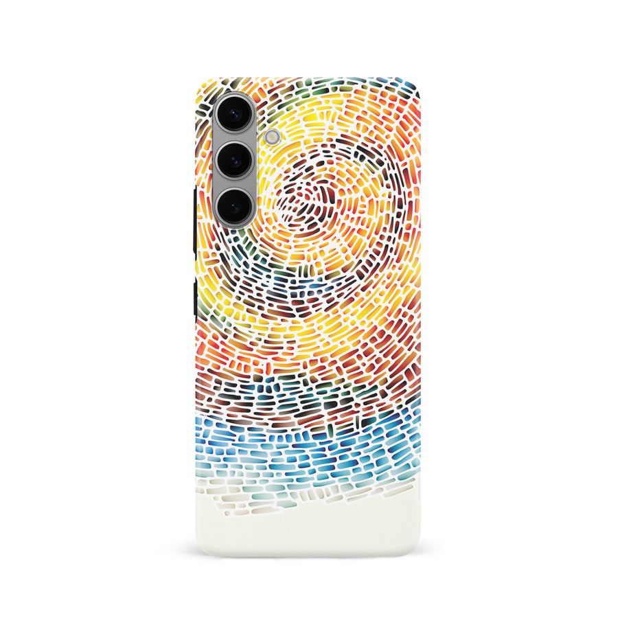Samsung Galaxy S24 Whirlwind of Color Abstract Phone Case