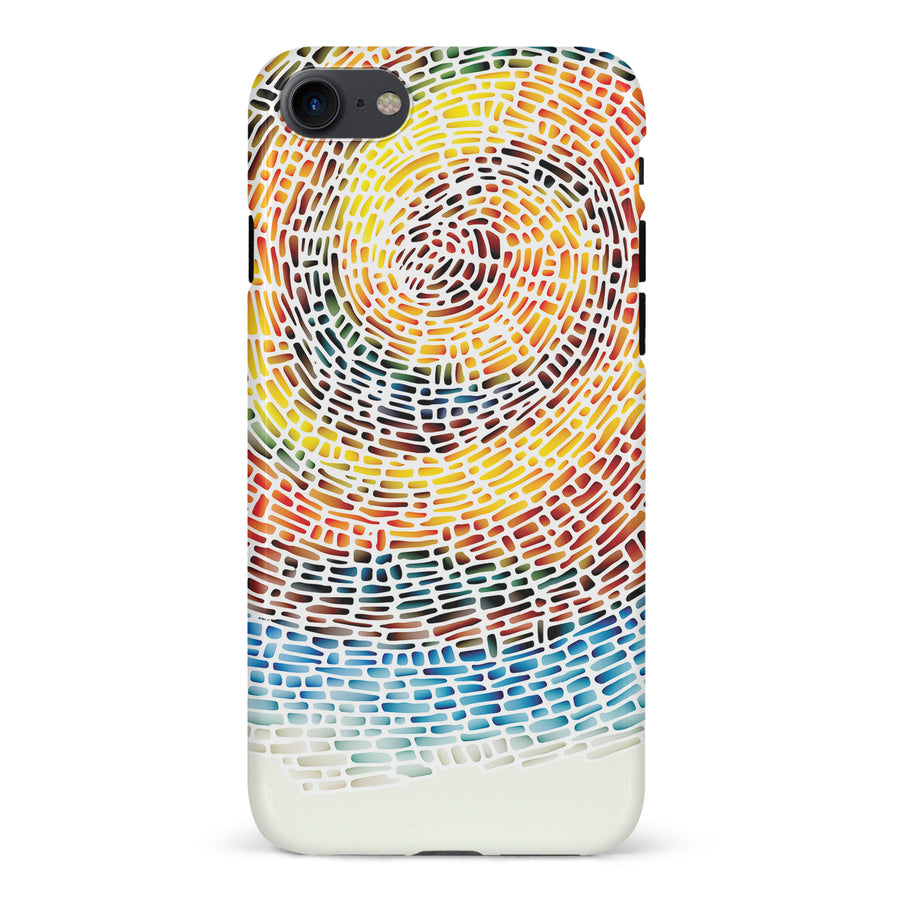 iPhone 7/8/SE Whirlwind of Color Abstract Phone Case