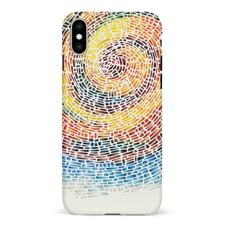iPhone X/XS Whirlwind of Color Abstract Phone Case