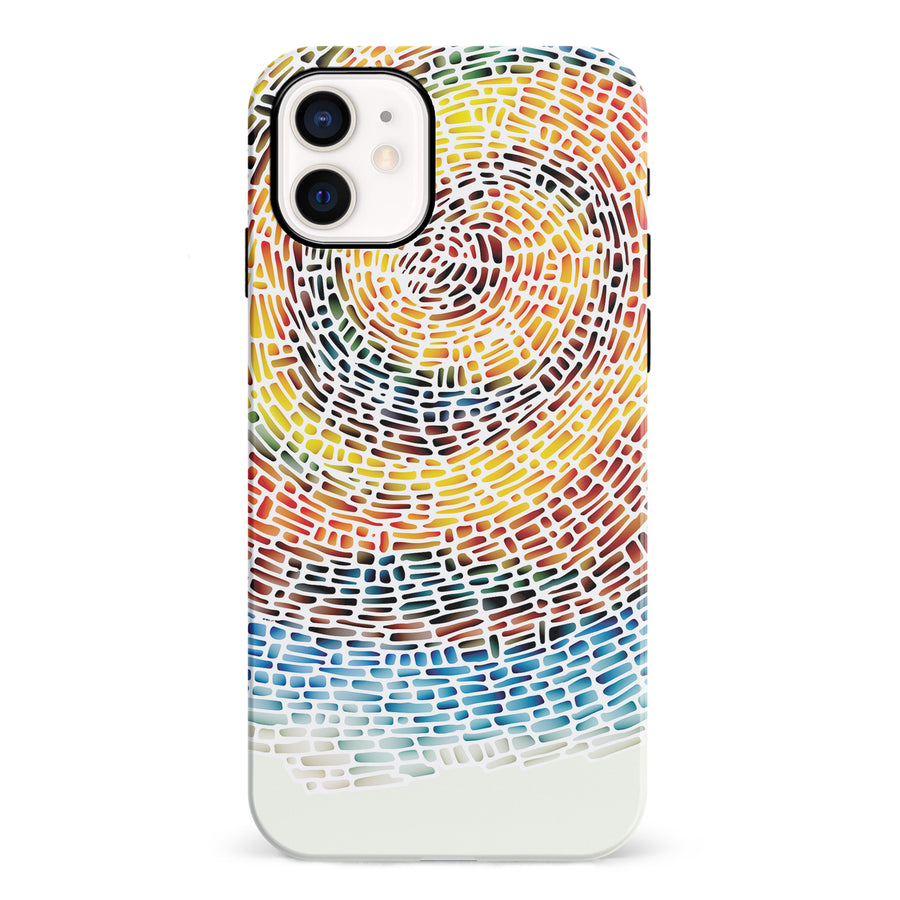iPhone 12 Mini Whirlwind of Color Abstract Phone Case