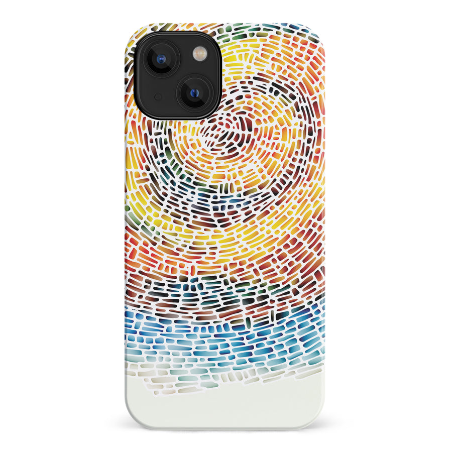 iPhone 14 Whirlwind of Color Abstract Phone Case
