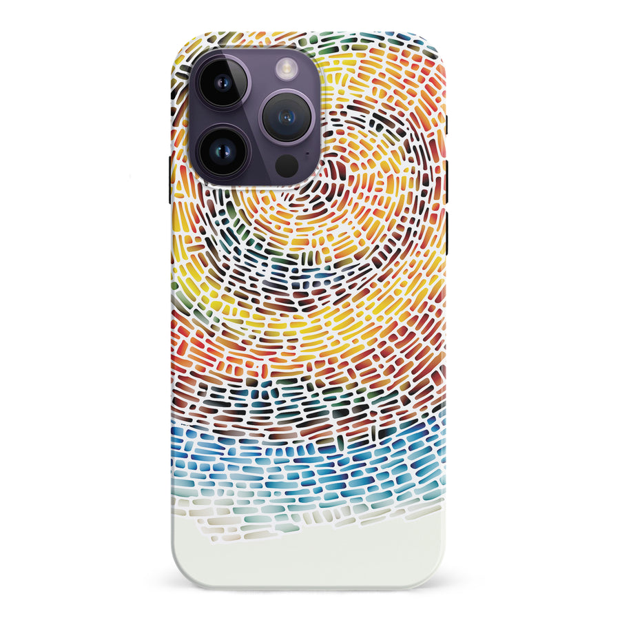 iPhone 15 Pro Whirlwind of Color Abstract Phone Case