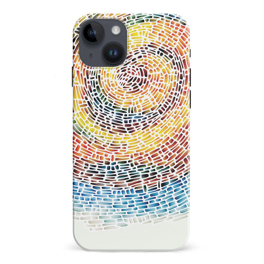 iPhone 15 Plus Whirlwind of Color Abstract Phone Case