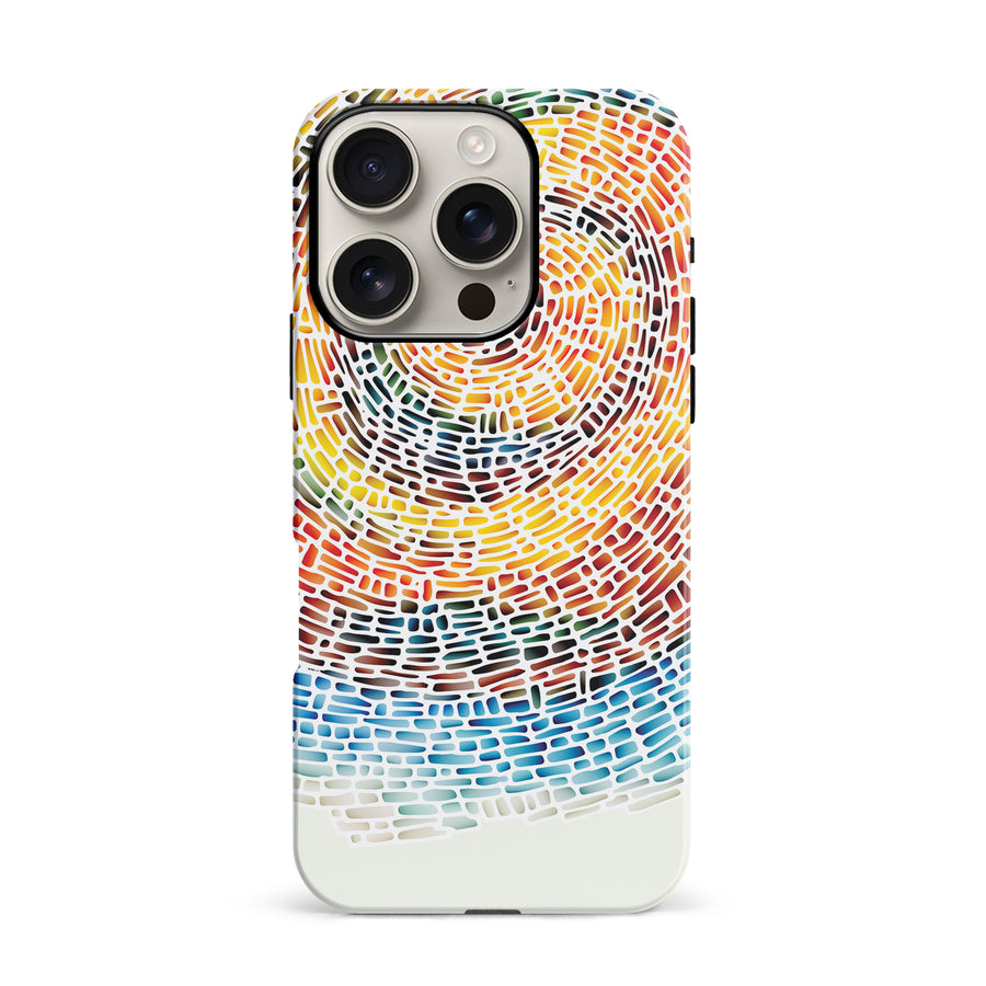 iPhone 16 Pro Whirlwind of Color Abstract Phone Case