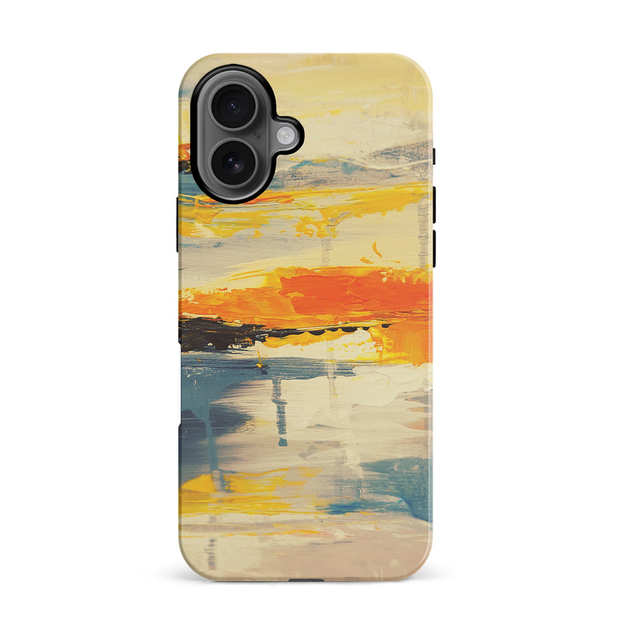 iPhone 16 Playful Palettes Abstract Phone Case