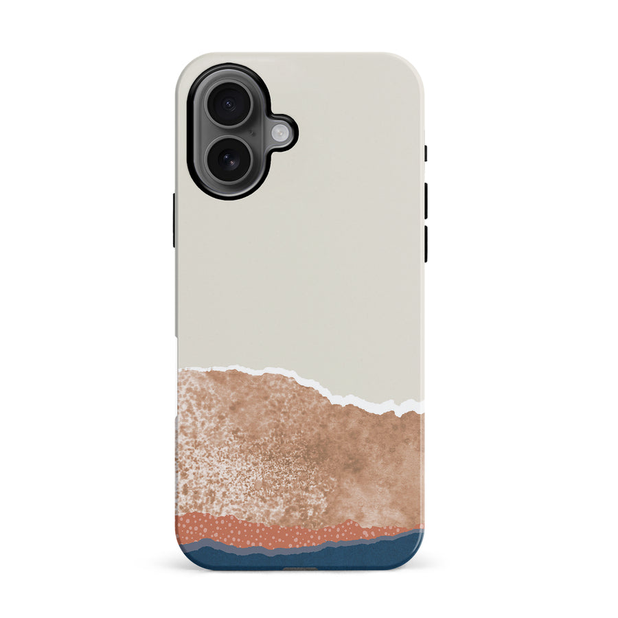 iPhone 16 Desert Blooms Abstract Phone Case