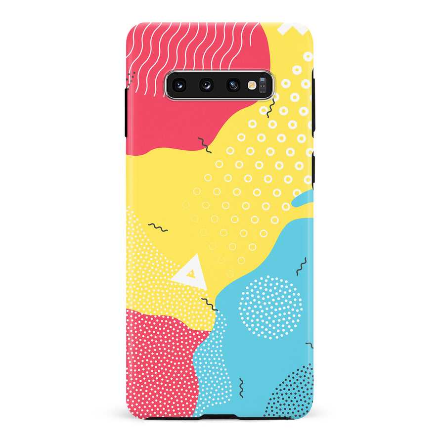 Samsung Galaxy S10 Lively Colours Abstract Phone Case