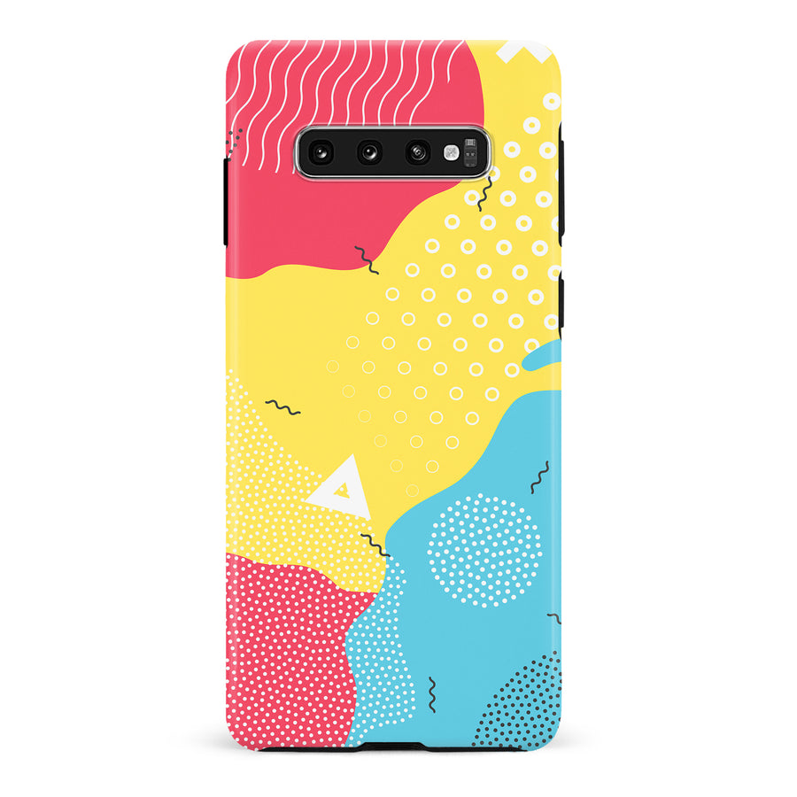 Samsung Galaxy S10 Plus Lively Colours Abstract Phone Case