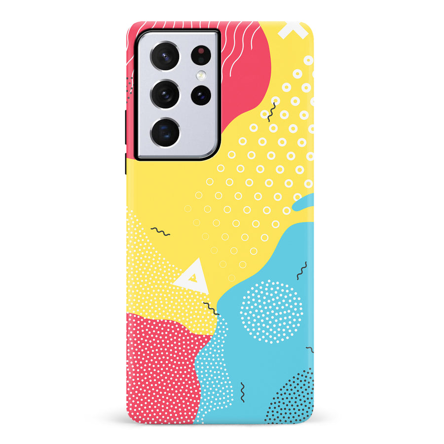 Samsung Galaxy S21 Ultra Lively Colours Abstract Phone Case