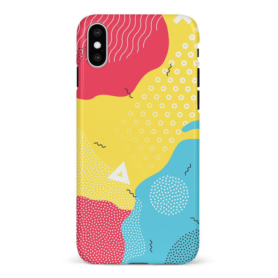 iPhone X/XS Lively Colours Abstract Phone Case
